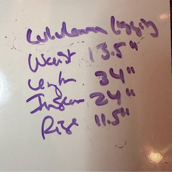 Lululemon In Movement 7/8 Tight Everlux Leggings Black White Print Size 10 - Picture 11 of 12